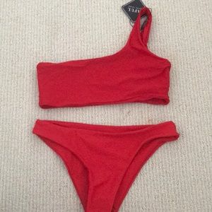Zaful red bathing suit!